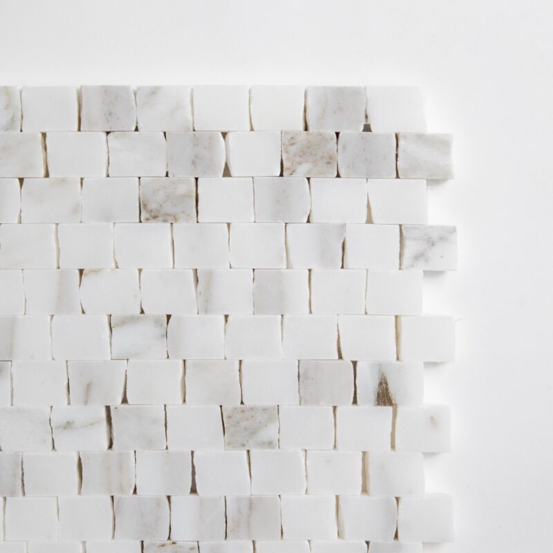 Calacatta Gold Royal Honed Broken Joint Marble Mosaics 11 3/4×12